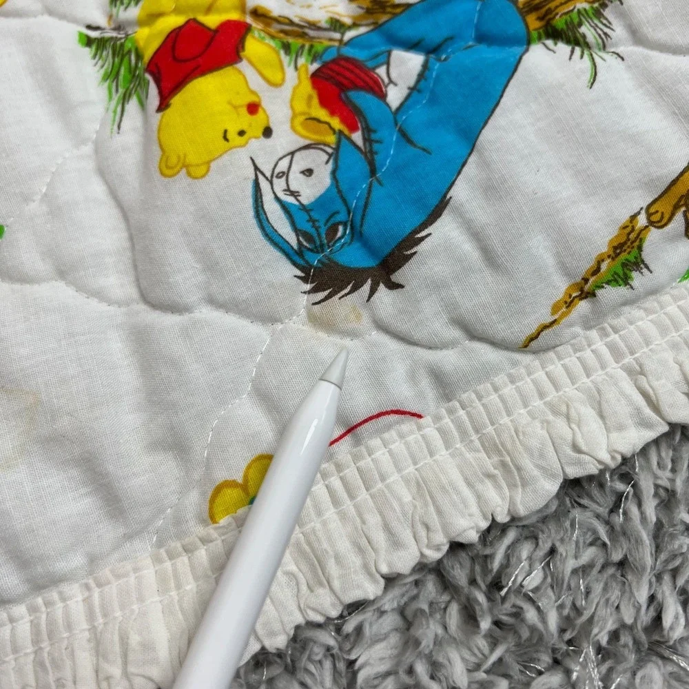 Winnie The Pooh Quilted Baby Blanket Sears Collection‎ Disney Vintage 33x43